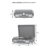 Crosley Cruiser Deluxe Plus Portable Record Player with Bluetooth - Purple Ash - K&B Audio