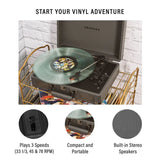Crosley Cruiser Deluxe Plus Portable Record Player with Bluetooth - Purple Ash - K&B Audio