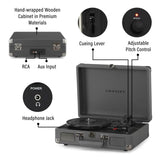 Crosley Cruiser Deluxe Plus Portable Record Player with Bluetooth - Purple Ash - K&B Audio