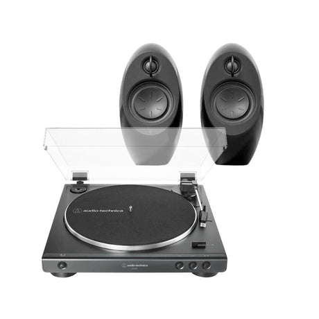 Edifier E25HD 2.0 Speakers + Audio-Technica LP60X Fully Automatic Turntable - K&B Audio