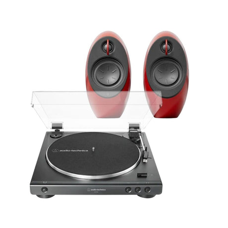 Edifier E25HD 2.0 Speakers + Audio-Technica LP60X Fully Automatic Turntable - K&B Audio