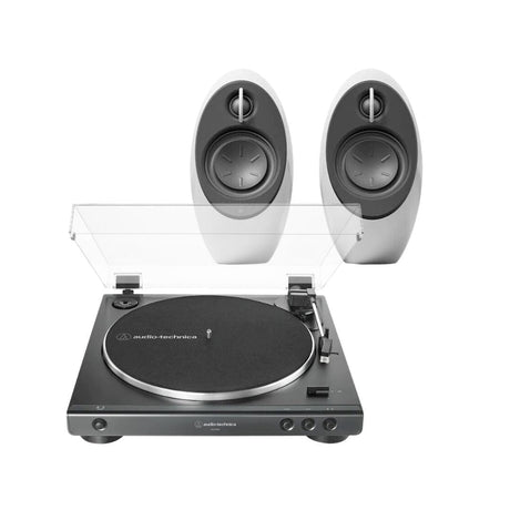 Edifier E25HD 2.0 Speakers + Audio-Technica LP60X Fully Automatic Turntable - K&B Audio