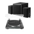 Audio-Technica LP60X Turntable + Edifier M601DB Active Bluetooth Speakers with Subwoofer - K&B Audio