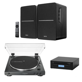 Edifier R1280DBs + Audio-Technica LP60XBT + Tangent CD III Turntable, Speakers & CD Player - K&B Audio