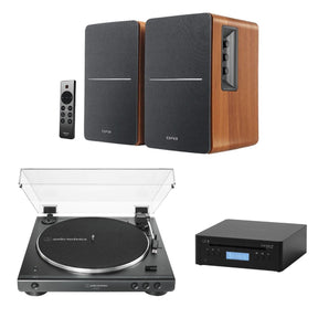 Edifier R1280DBs + Audio-Technica LP60XBT + Tangent CD III Turntable, Speakers & CD Player - K&B Audio