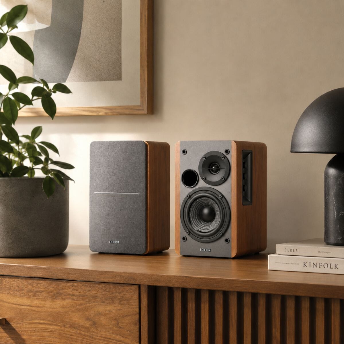 EDIFIER R1280T アクティブスピーカー Edifier R1280T Active Bookshelf Speakers with RCA Inputs – K&B Audio