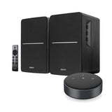 Edifier R1280T Active Bookshelf Speakers + WiiM Mini Music Streamer - K&B Audio