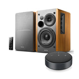 Edifier R1280T Active Bookshelf Speakers + WiiM Mini Music Streamer - K&B Audio