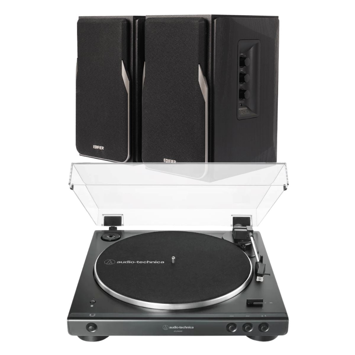 Audio-Technica LP60X Turntable + Edifier R1380DB Speakers