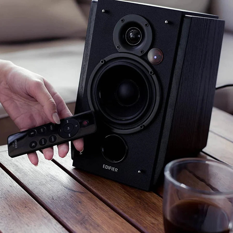 Audio-Technica LP120XBT-USB Turntable + Edifier R1855DB Active Bluetooth Speakers - K&B Audio