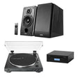 Edifier R1855DB Bluetooth Speakers + Audio-Technica LP60XBT Turntable + Tangent CD III Player Bundle - K&B Audio