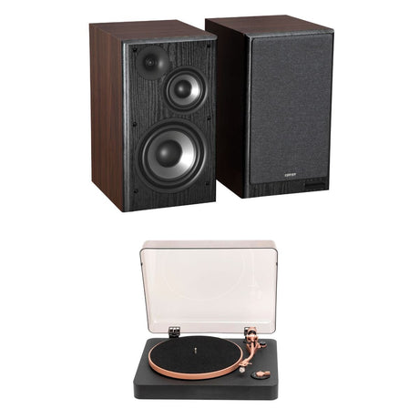 Edifier R2750DB MKII Powered Speakers + Mitchell Acoustics TT1 Bluetooth Turntable - K&B Audio