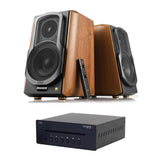 Edifier S1000MKII Hi-Res Active Bookshelf Speakers with Bluetooth + Tangent CD II CD Player - K&B Audio