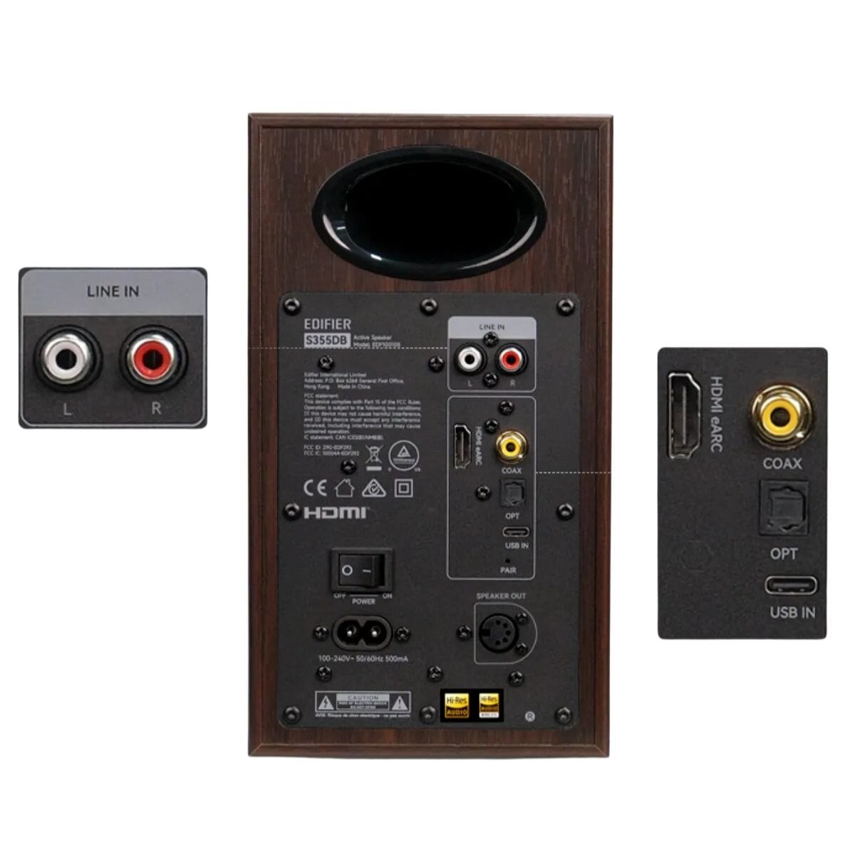 Edifier S355DB 2.1 Active Speaker System with Wireless Subwoofer - K&B Audio