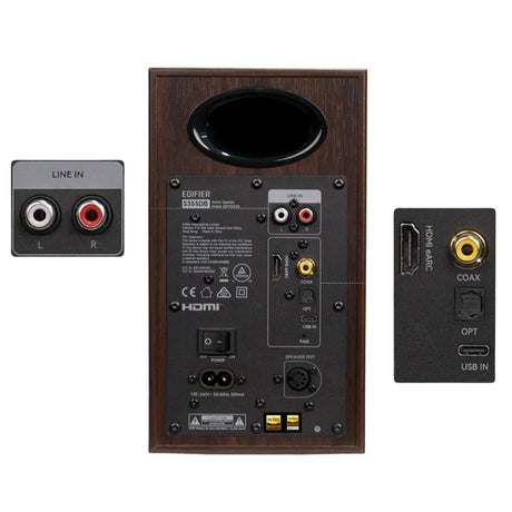 Edifier S355DB 2.1 Active Speaker System with Wireless Subwoofer - K&B Audio