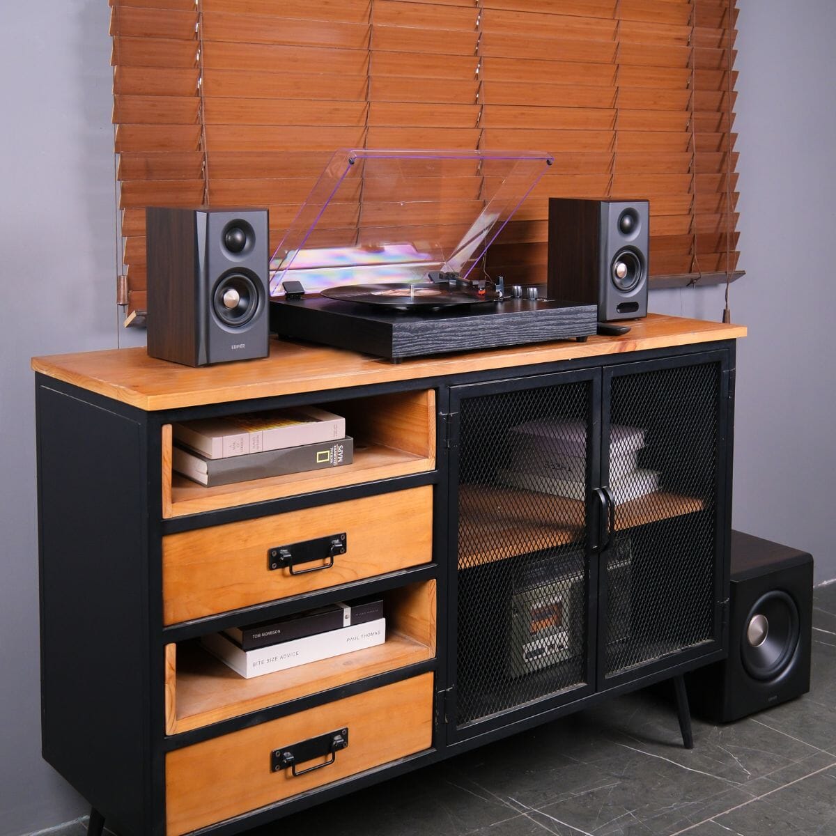 Edifier S355DB 2.1 Active Speaker System with Wireless Subwoofer - K&B Audio