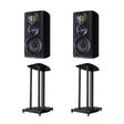 [EX-DEMO] Wharfedale EVO 4.2 Bookshelf Speakers + Stands - Black Ex-Demo Wharfedale 