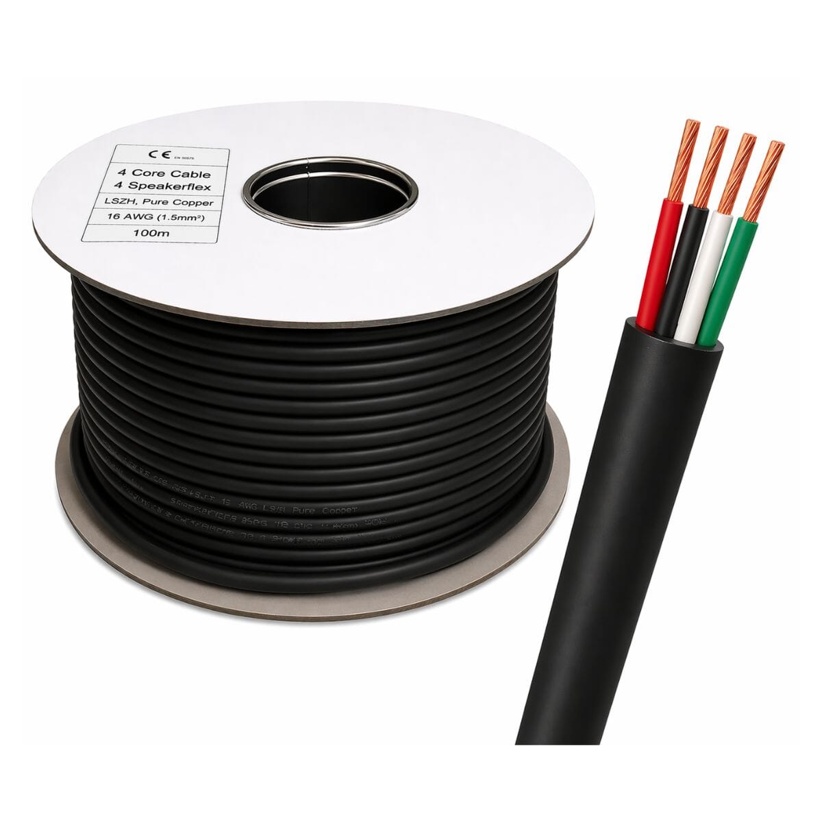 Flex Audio 16/4 Outdoor Speaker Cable - 4 Core - LSZH - K&B Audio