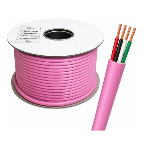 Flex Audio 16/4 Speaker Cable - 4 Core - LSZH - K&B Audio