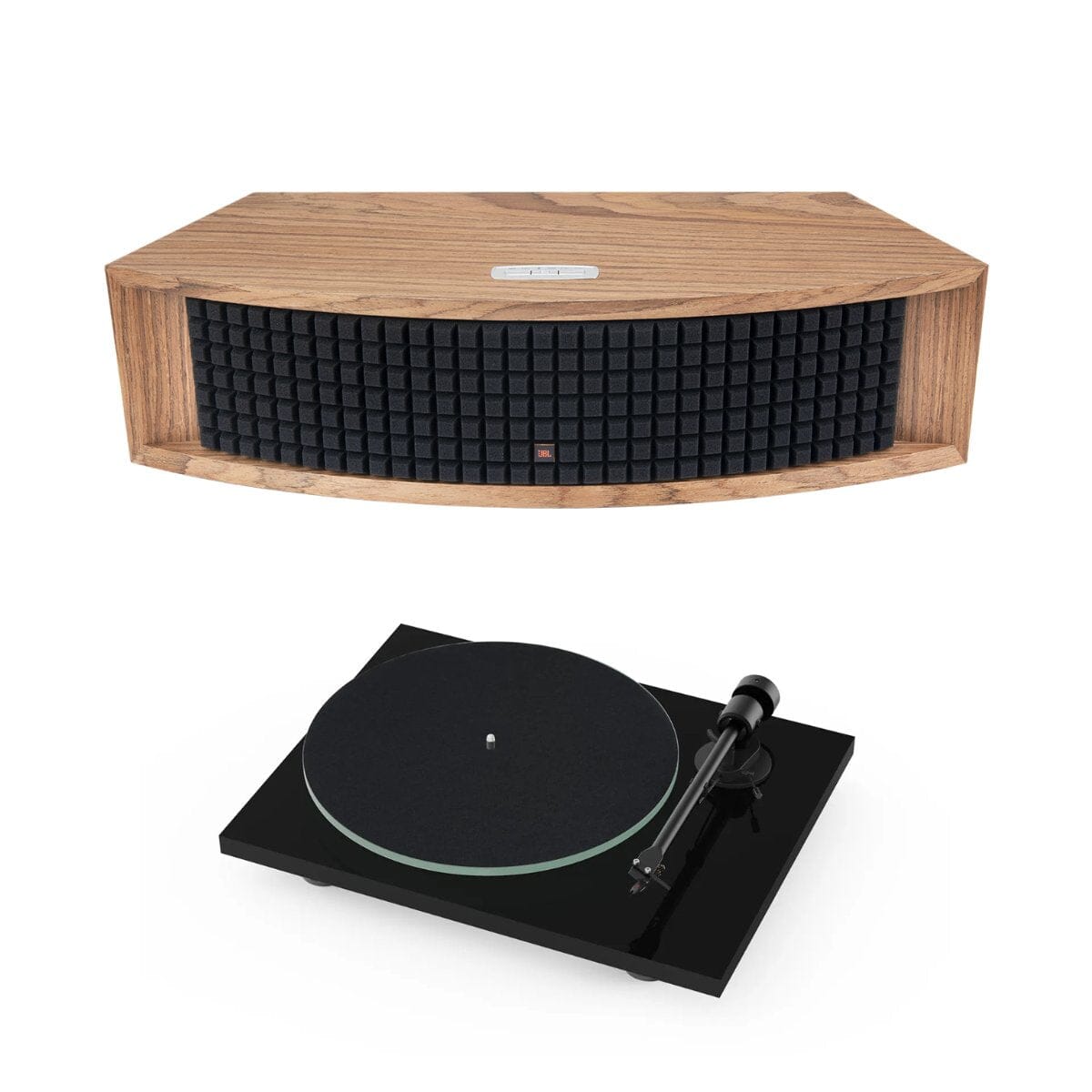 JBL L42 MS 200W Music System + Pro-Ject T1 EVO Phono Turntable Turntable Bundles Pro-Ject Walnut Black 