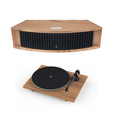 JBL L42 MS 200W Music System + Pro-Ject T1 EVO Phono Turntable Turntable Bundles Pro-Ject Walnut Walnut 