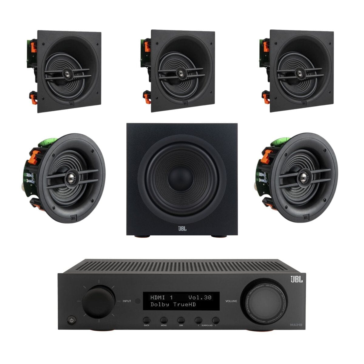 JBL MA310 Stage 260C Angled In Ceiling Surround Sound