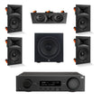JBL MA310 + Stage 260W 5.1 6.5" In Wall Surround Sound System with 10" Subwoofer - K&B Audio