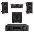 JBL MA310 + Stage 280W 3.1 8" In Wall Surround Sound System with 12" Subwoofer - K&B Audio