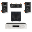 JBL MA310 + Stage 280W 3.1 8" In Wall Surround Sound System with 12" Subwoofer - K&B Audio