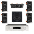 JBL MA310 + Stage 280W 5.1 8" In Wall Surround Sound System with 12" Subwoofer - K&B Audio
