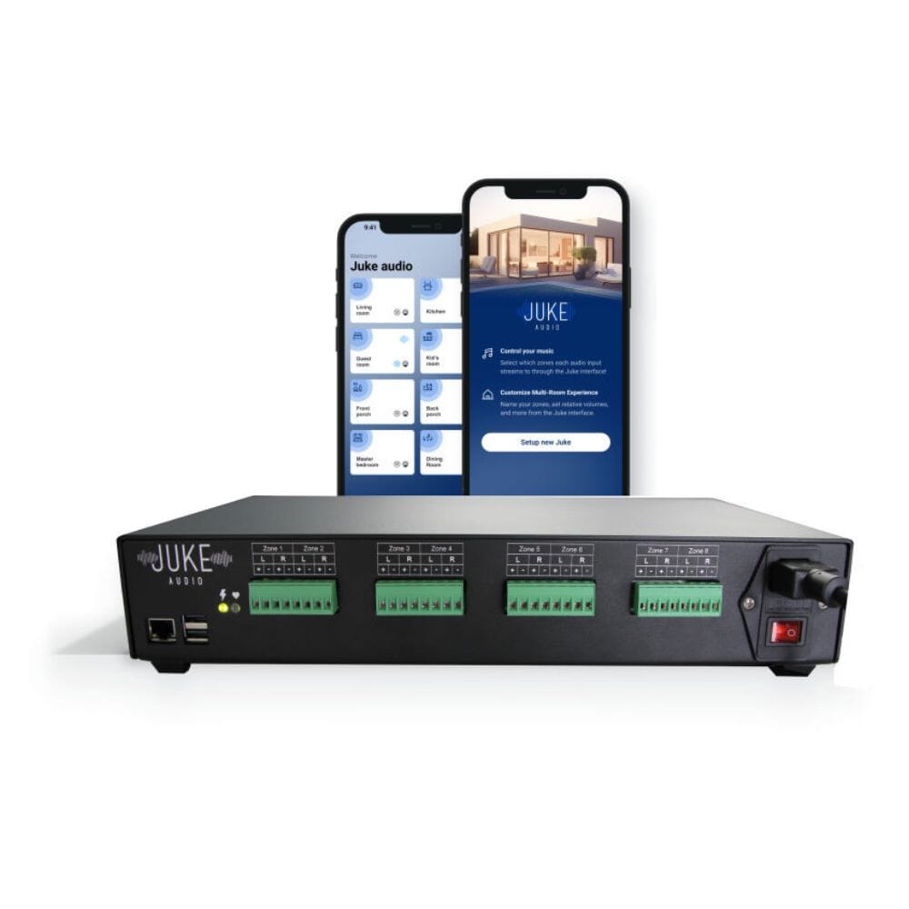 Juke Audio 6-8 Zone Amplifier with W-Fi, Airplay 2 & Bluetooth - K&B Audio
