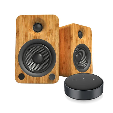 Kanto Audio YU4 4" Active Bookshelf Speakers + WiiM Mini Music Streamer - K&B Audio