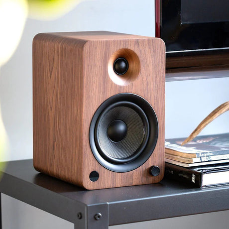 Kanto YU6 Active Bookshelf Speakers with Bluetooth + Audio-Technica LP60X Turntable - K&B Audio