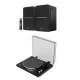 Kanto OBI3 Bluetooth Turntable + Edifier R1280DB Bookshelf Speakers - K&B Audio