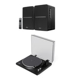 Kanto OBI3 Bluetooth Turntable + Edifier R1280DB Bookshelf Speakers - K&B Audio
