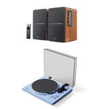 Kanto OBI3 Bluetooth Turntable + Edifier R1280DB Bookshelf Speakers - K&B Audio