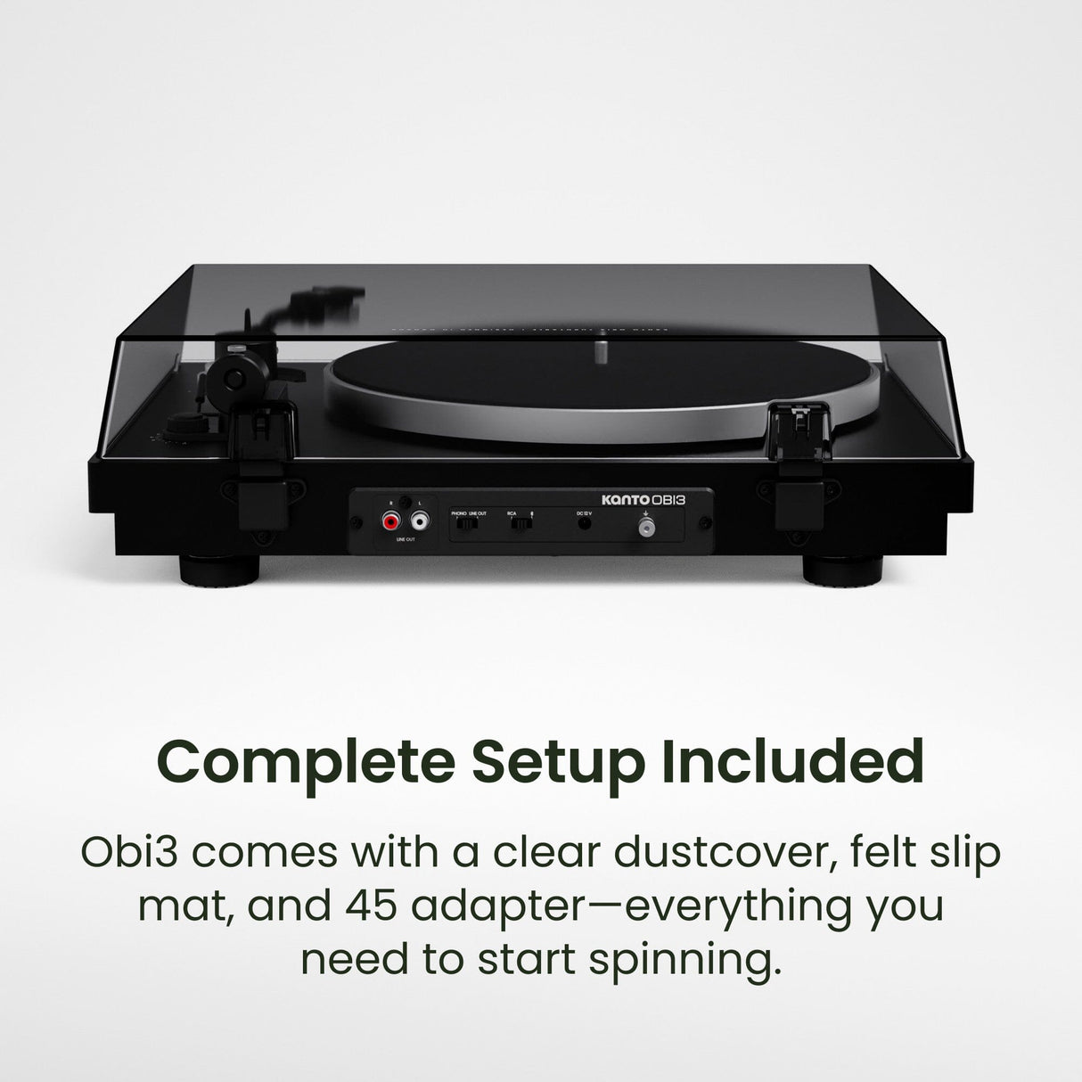 Kanto OBI3 Bluetooth Turntable + Edifier R1280DB Bookshelf Speakers - K&B Audio