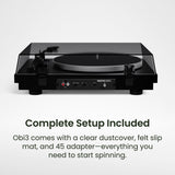 Kanto OBI3 Bluetooth Turntable + Edifier R1280DB Bookshelf Speakers - K&B Audio