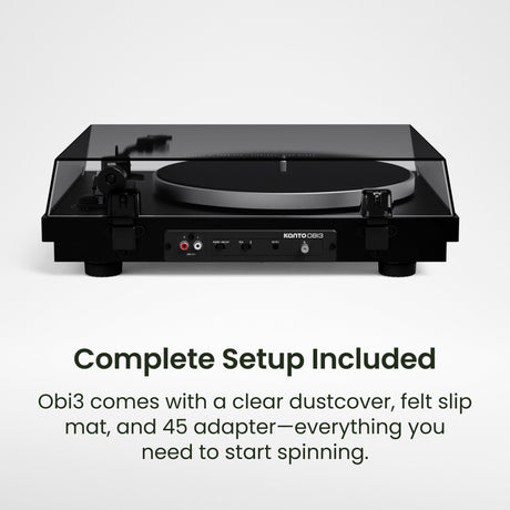 Kanto OBI3 Bluetooth Turntable + Edifier R1280DB Bookshelf Speakers - K&B Audio