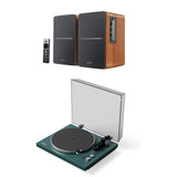 Kanto OBI3 Bluetooth Turntable + Edifier R1280DB Bookshelf Speakers - K&B Audio