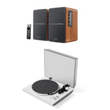 Kanto OBI3 Bluetooth Turntable + Edifier R1280DB Bookshelf Speakers - K&B Audio