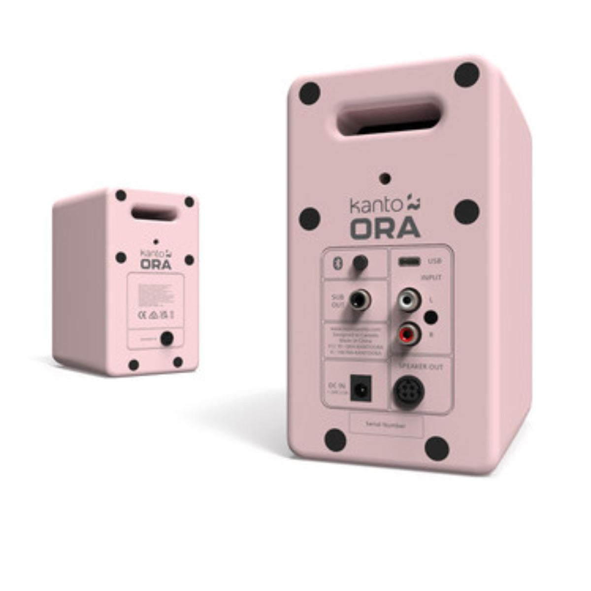 [OPEN BOX] Kanto ORA 100W Reference Active Desktop Speakers with Bluetooth - Pink - K&B Audio