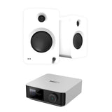 Kanto REN 200W Active Bookshelf Speakers + WiiM Ultra Music Streamer Streamer Bundles Kanto / WiiM White Silver 