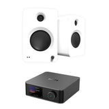 Kanto REN 200W Active Bookshelf Speakers + WiiM Ultra Music Streamer Streamer Bundles Kanto / WiiM White Space Grey 