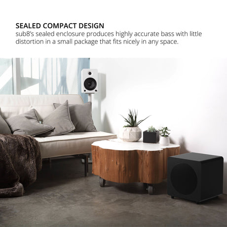 Kanto SUB8V 300W Powered Subwoofer - 8" - K&B Audio