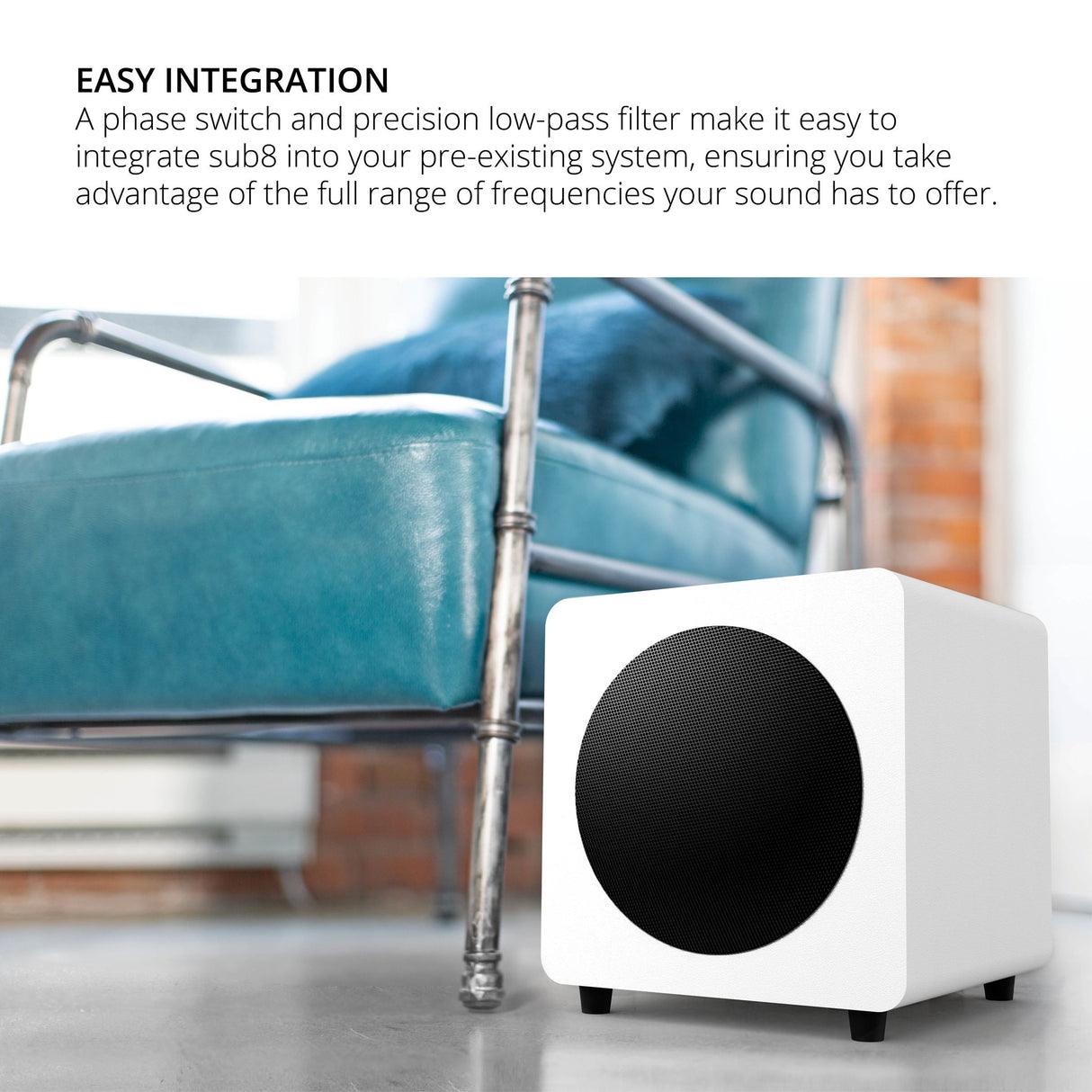 Kanto SUB8V 300W Powered Subwoofer - 8" - K&B Audio