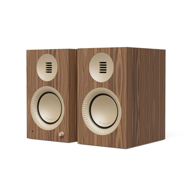Kanto TUK G2 Active Bookshelf Speakers with Bluetooth (Pair) Active Speakers Kanto Audio Walnut Rose Gold 