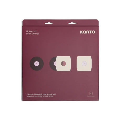 Kanto Vinyl Record Inner Sleeves - Pack of 20 Vinyl Accessories Kanto Audio 