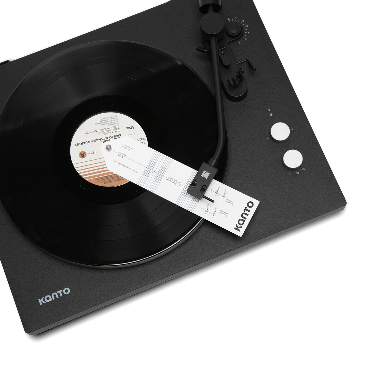 Kanto Vinyl Turntable Alignment Kit - Catridge Alignment Protractor, Bubble Level Gauge, Stylus Tracking Force Scale Vinyl Accessories Kanto Audio 