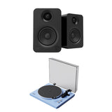 Kanto OBI3 Bluetooth Turntable + YU Active Bookshelf Speakers with Bluetooth